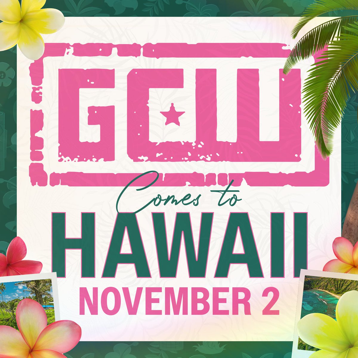 *SAVE THE DATE* GCW comes to HAWAII for the first time on Saturday, November 2nd! Tickets and additional info coming soon... Watch LIVE on @FiteTV+!