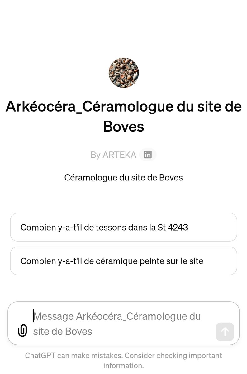 La force de l'#IA : utiliser toutes mes études céramo de #Boves pour créer un outil d'analyse des céramiques médiévales ultra puissant #assistant #ceramologie @Arteka_fr #archeologie  #ceramics