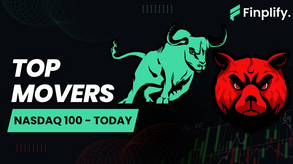 📈 Top 5 Nasdaq 100 Gainers:
GlobalFoundries $GFS +7.10%
Old Dominion Freight Line $ODFL +2.56%
Verisk Analytics $VRSK +2.13%
MercadoLibre $MELI +2.11%
GE Healthcare Technologies $GEHC +2.04%

📉 Nasdaq 100 Losers:
Datadog $DDOG -11.48%
Illumina $ILMN -5.18%
Tesla $TSLA -3.76%…