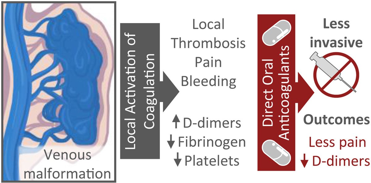 In this #RPTH Original article, authors report on their experience in using DOACs for management of coagulopathy and thrombotic complications associated with venous malformations @HermansCedric Read here: rpthjournal.org/article/S2475-…