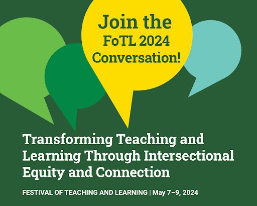 Disappointed you missed the first day of our Teaching and Learning Festival 2024? Don’t worry. Day Two and Three are online on Zoom—tomorrow and Thursday!

For more information, visit ualberta.ca/centre-for-tea…

#fotl2023