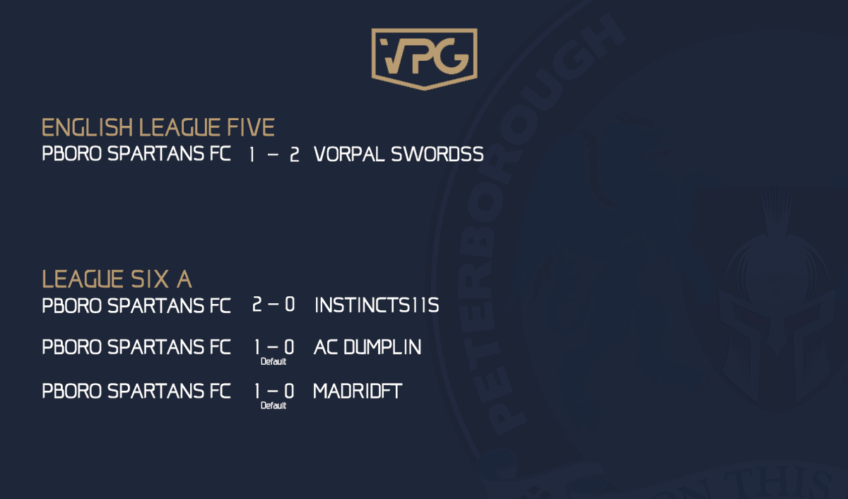 Spartan8427402's tweet photo. Results for tonight's game are in !
3 massive wins (2 NO SHOWS 😂) in the paid leagues maybe results going our way we could go top.
Keep your eyes peeled! 👀👀
@OfficialVPG
#POSHSPARTANS https://t.co/ZLjTNEftl4