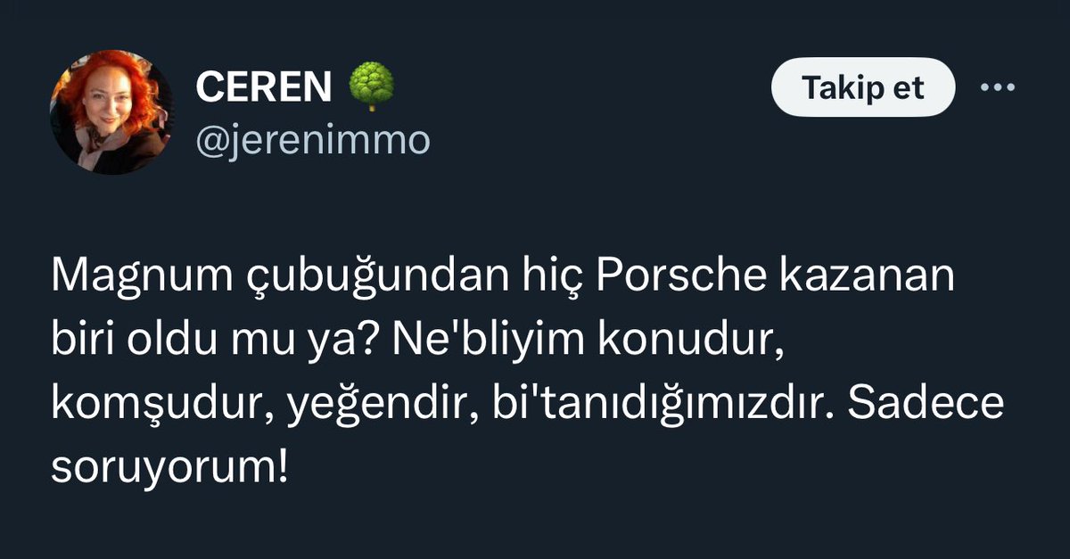 Magnum çubuğundan Porsche çıkan var mı?