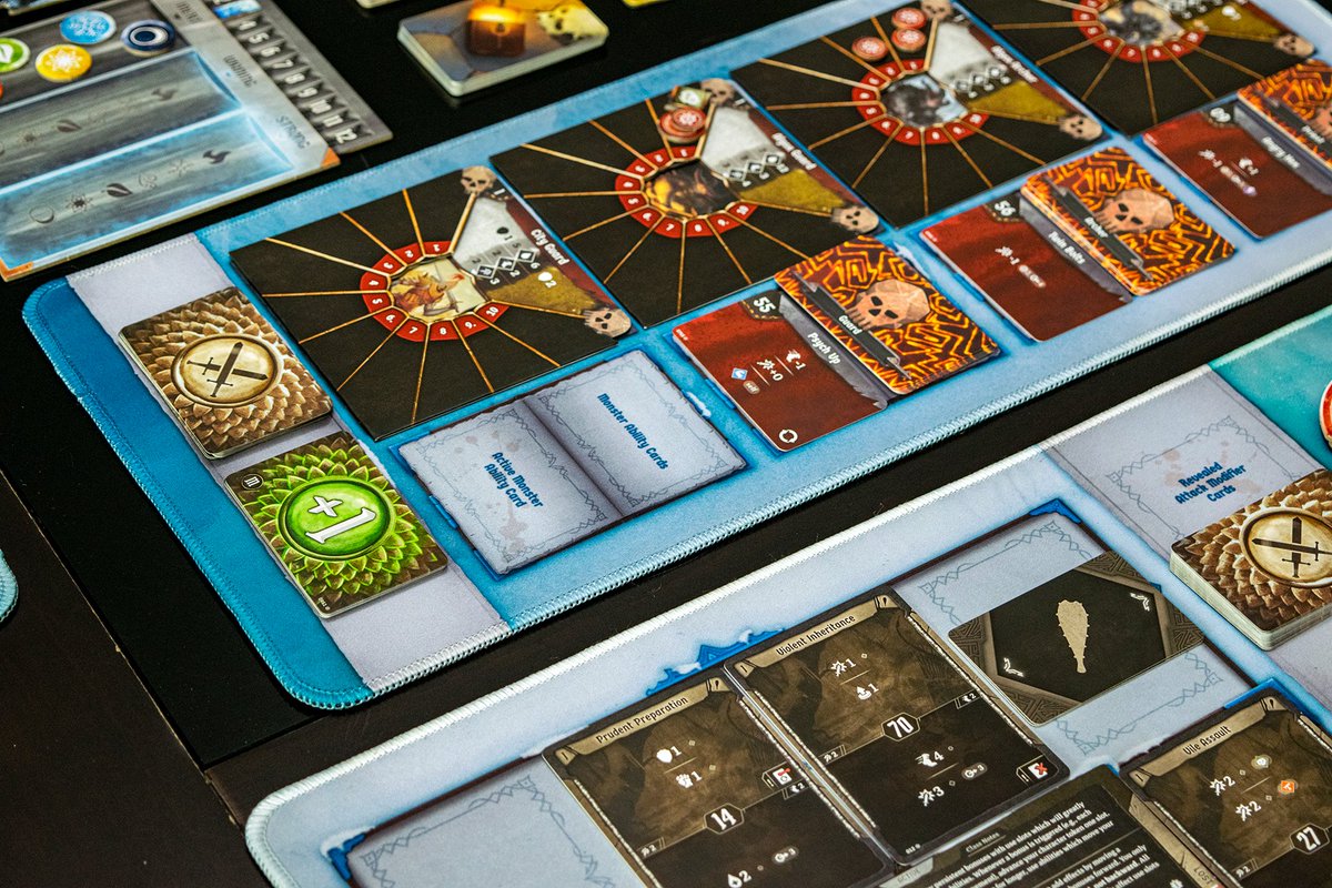 We're ready to embark on our Frosthaven adventure!❄️

Here's our go-to game setup. How about yours? Share your tips and tricks for a campaign setup in the comments below.✨

#Frosthaven #BoardGames #GameSetup #boardgames #gloomhaven #boardgamegeek #bgg #crowdfunding #playmats
