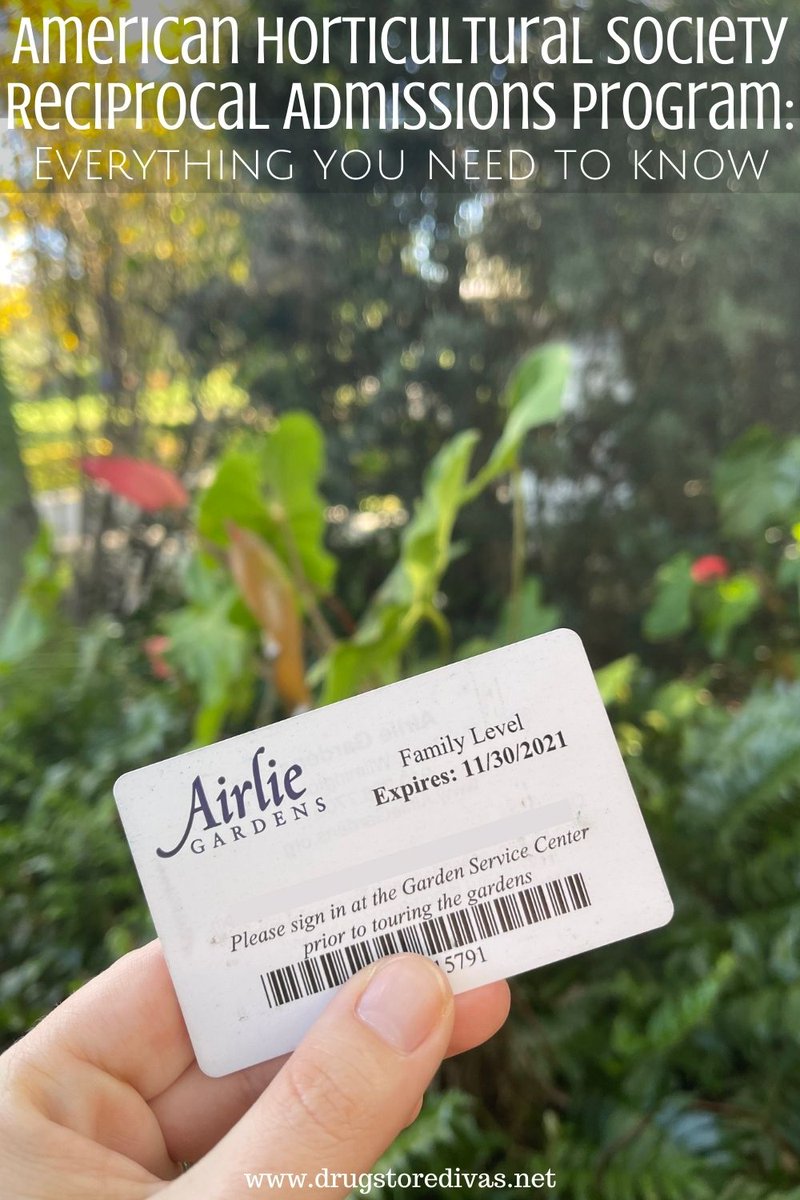 We love going to botanical gardens when we're on vacation. We just went to one in Durham over the weekend. If you do too, you need to know about the American Horticultural Society Reciprocal Admissions Program. Get all the details here: drugstoredivas.net/american-horti…