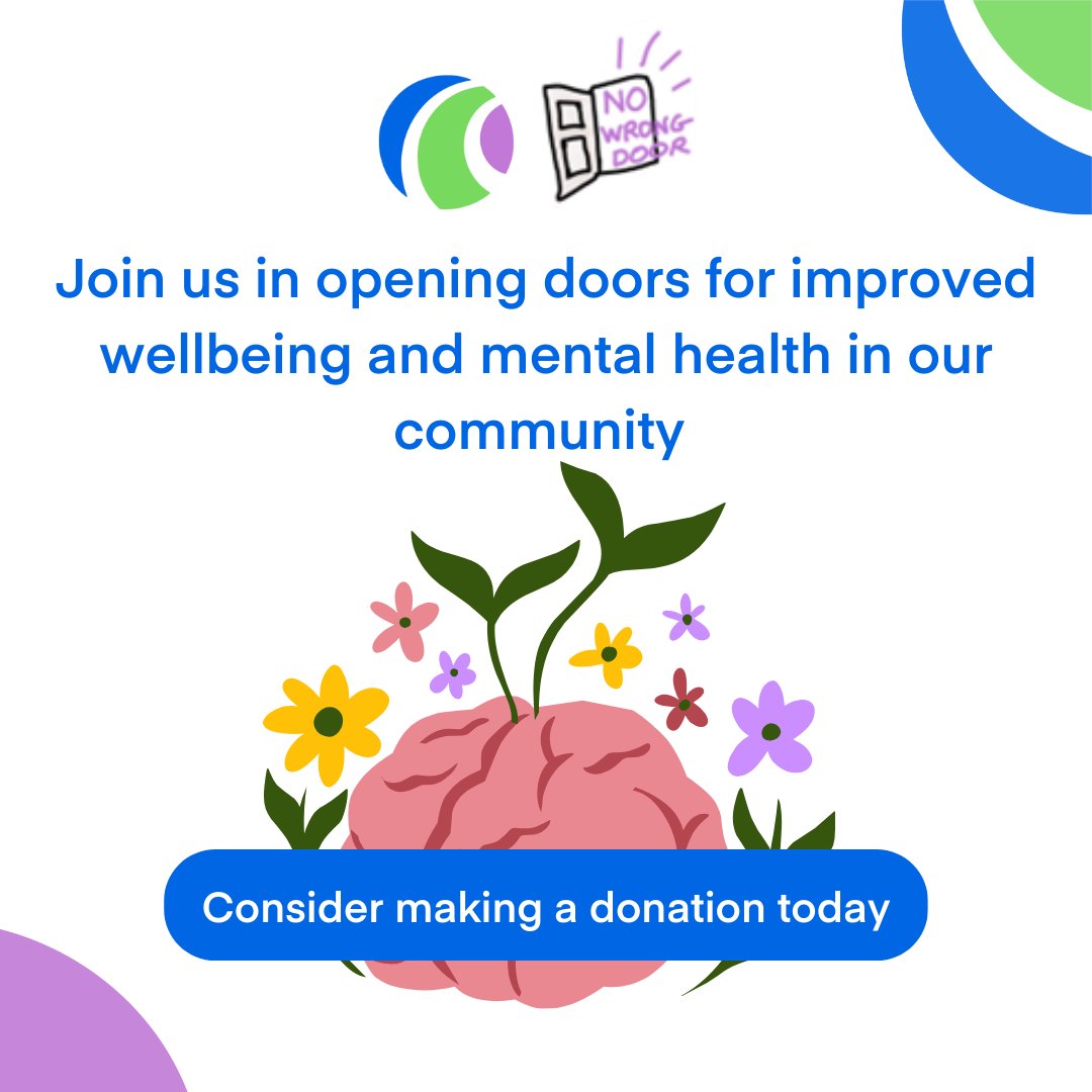 This #MentalHealthWeek, join us in opening doors for improved wellbeing and mental health in our community. Please consider making a donation today: ow.ly/FVCI50RyWKS #CompassionConnects #NoWrongDoor