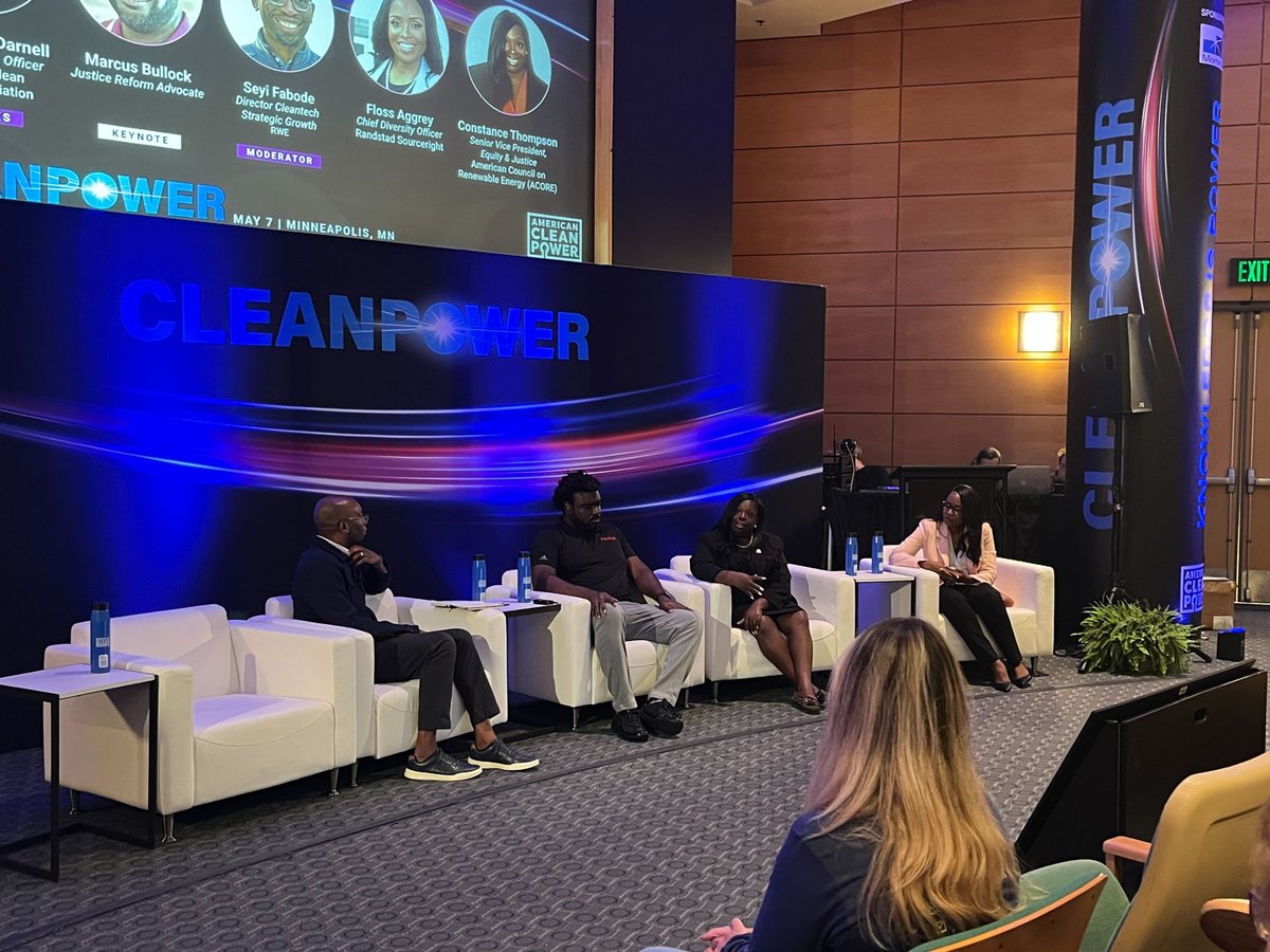 As part of #CLEANPOWER24, ACORE's Constance Thompson spoke on a panel focused on the importance of a diverse #CleanEnergy workforce. We stand at a pivotal moment in American history to advance a clean energy economy that supports an improved quality of life for all.
