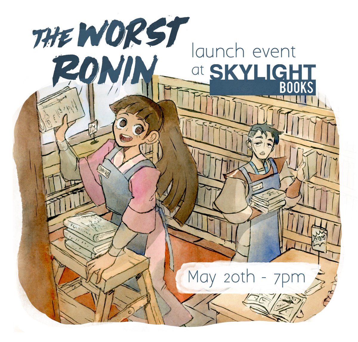 The Worst Ronin debuts in 2 weeks! 🫣 Come celebrate its launch with me and @emteehall at @skylightbooks on Monday, May 20th at 7pm and get your copy signed. Hope to see some of you there! 🥳