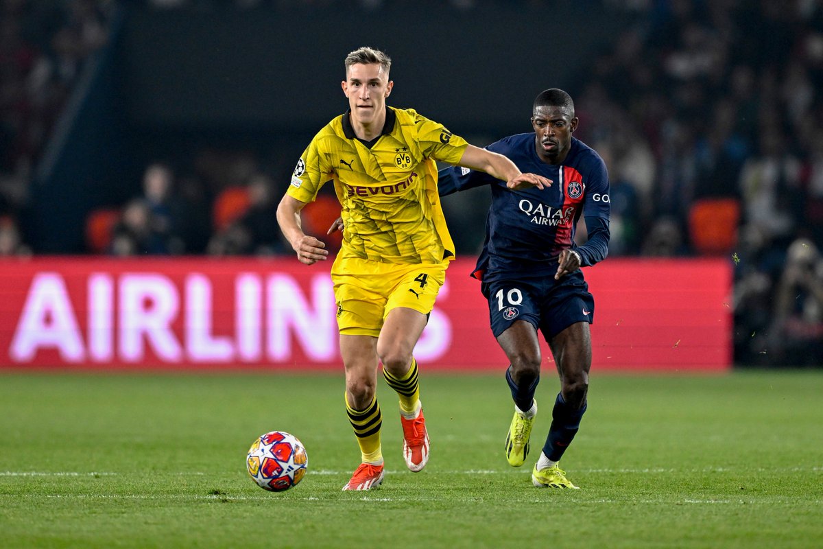 🧱 NICO SCHLOTTERBECK 🧱 ⭐️ #PSGBVB 0:1 (0:2) #UCL ⭐️