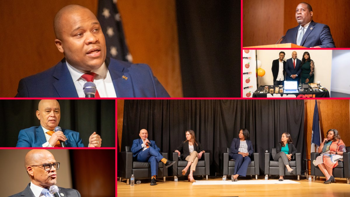 #NYCOTI & #NYCCTO Fraser thank our #NYSTEMofMind co-host @EPA & partners for making the event impactful for area students. Special thanks to EPA official Arnold Layne, @DOEChancellor David Banks & @NYCYouth Comm'r Keith Howard + panelists. @nycdigitalgirl @dominicandenise