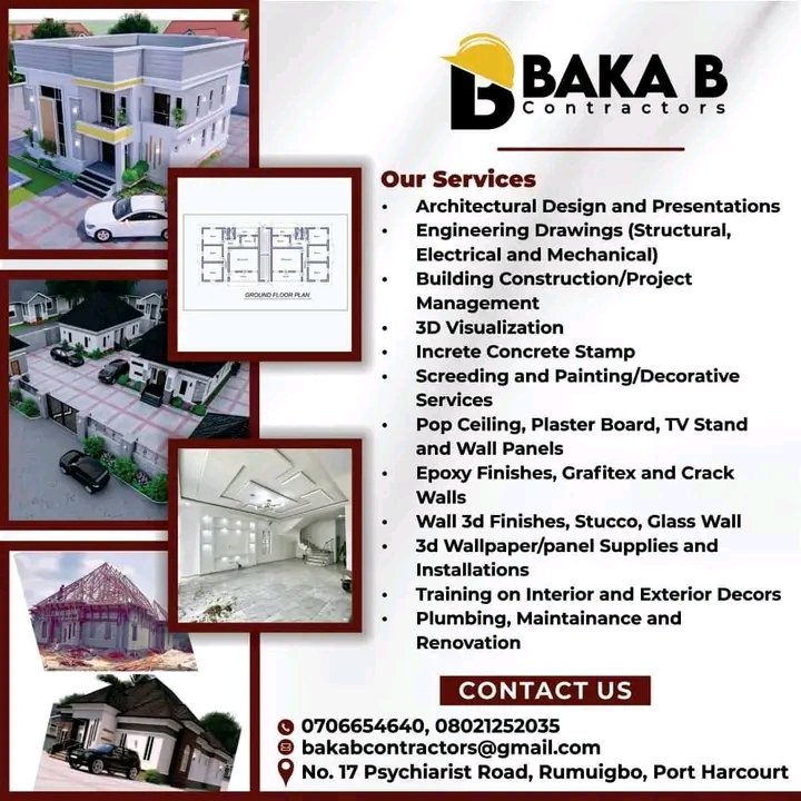 Nengimote40's tweet photo. There are several reasons why you should choose BAKA B CONTRACTORS for your building project. Here are some key factors that set us apart:

✅Experience and Expertise: BAKA B CONTRACTORS has a solid track record of successful projects and extensive experience in the construction https://t.co/Jc8R6c0Rxp