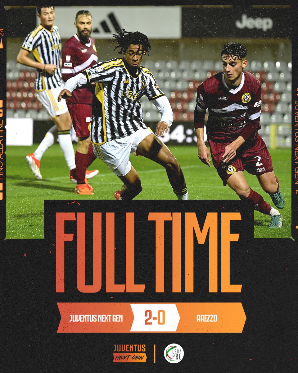 La Juventus Next Gen batte l'Arezzo e conquista l'accesso al 2° turno playoff del girone B ⚪️⚫️

🗓️ Prossima sfida: sabato 11 maggio contro il Pescara

Qui il racconto del match ➡️ juve.it/NextGenArezzoP…