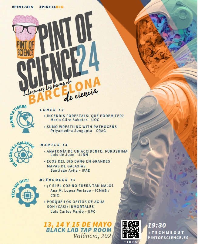 El próximo Martes hablaré en Festival Pint of Science (<a href="/pintofscienceES/">Pint of Science ES</a>) sobre mi investigación. 
¿Cómo utlizamos mapas de galaxias para extraer información sobre el Universo? ¿Qué son esas ondas de sonido que recolocan las galaxias?
<a href="/BlackLabBCN/">BlackLab Brewhouse & Kitchen</a>  
pintofscience.es/event/BCN-MIX-2