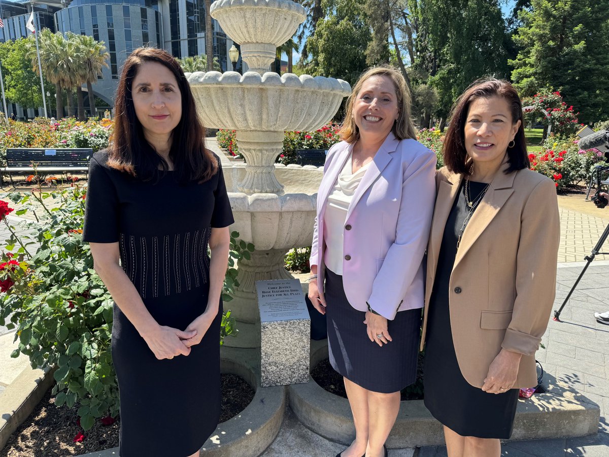 It was an honor for Kathryn Meola to speak at the memorial plaque unveiling ceremony at the State Capital World Peace Rose Garden in commemoration of the late California Chief Justice Rose Bird.