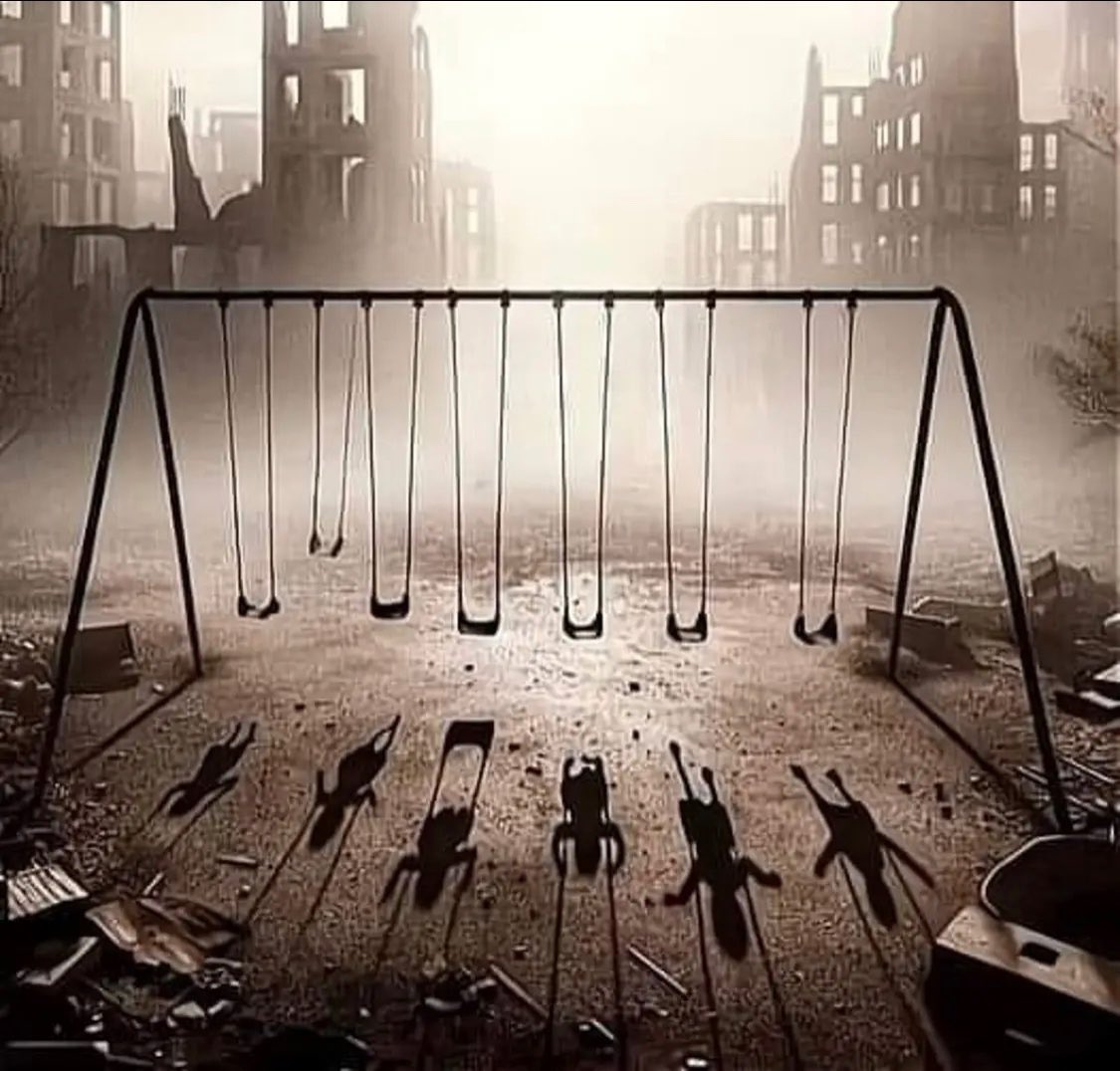 Çocukların beşiğine giren, salıncaklarına binen, kadınların kıyafetini giyen, yok ettiği binanın kapısını çalan organizmalarla savaşıyoruz. Karşımızda bir insan topluluğu yok öldürmeye kurulmuş robotlar var!

 #getoutofrafah