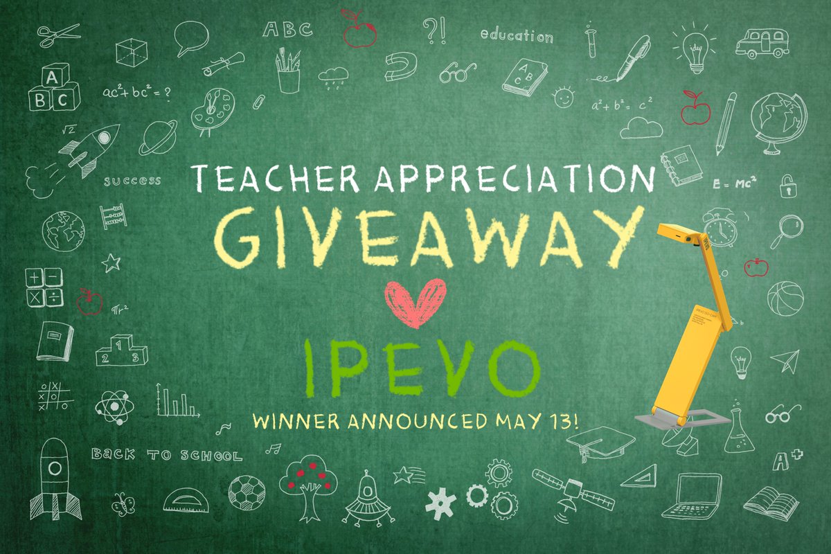🍎 #TeacherAppreciationWeek Giveaway! 🍎 To say THANK YOU to the educators who inspire, motivate, and educate us every day we're excited to announce a giveaway of our #IPEVO DO-CAM! To Enter: ✨ FOLLOW us! ✨ LIKE and REPOST this post! ✨ Comment below what you teach!
