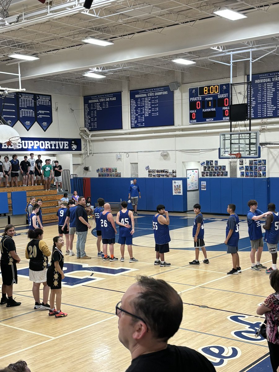 Proud to show off Pearl River Pirates first unified sports basketball team.