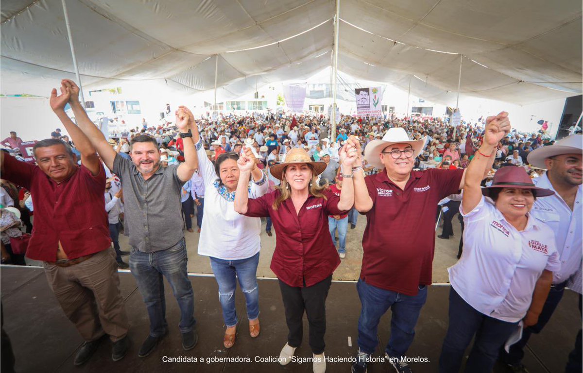 margarita_gs's tweet photo. Como lo he dicho antes, en mi gestión pondremos al campo como uno de los ejes principales de la política social con apoyos económicos y suministro de fertilizantes. Hoy, en reunión con productores rurales por la soberanía alimentaria y una política hídrica en Tepalcingo, pudimos tener un diálogo abierto en el que intercambiamos puntos de vista sobre su situación, necesidades e intereses. Gracias a Víctor Mercado, compañero y próximo Senador por Morelos por acompañarme este día. 

#MargaritaGobernadora