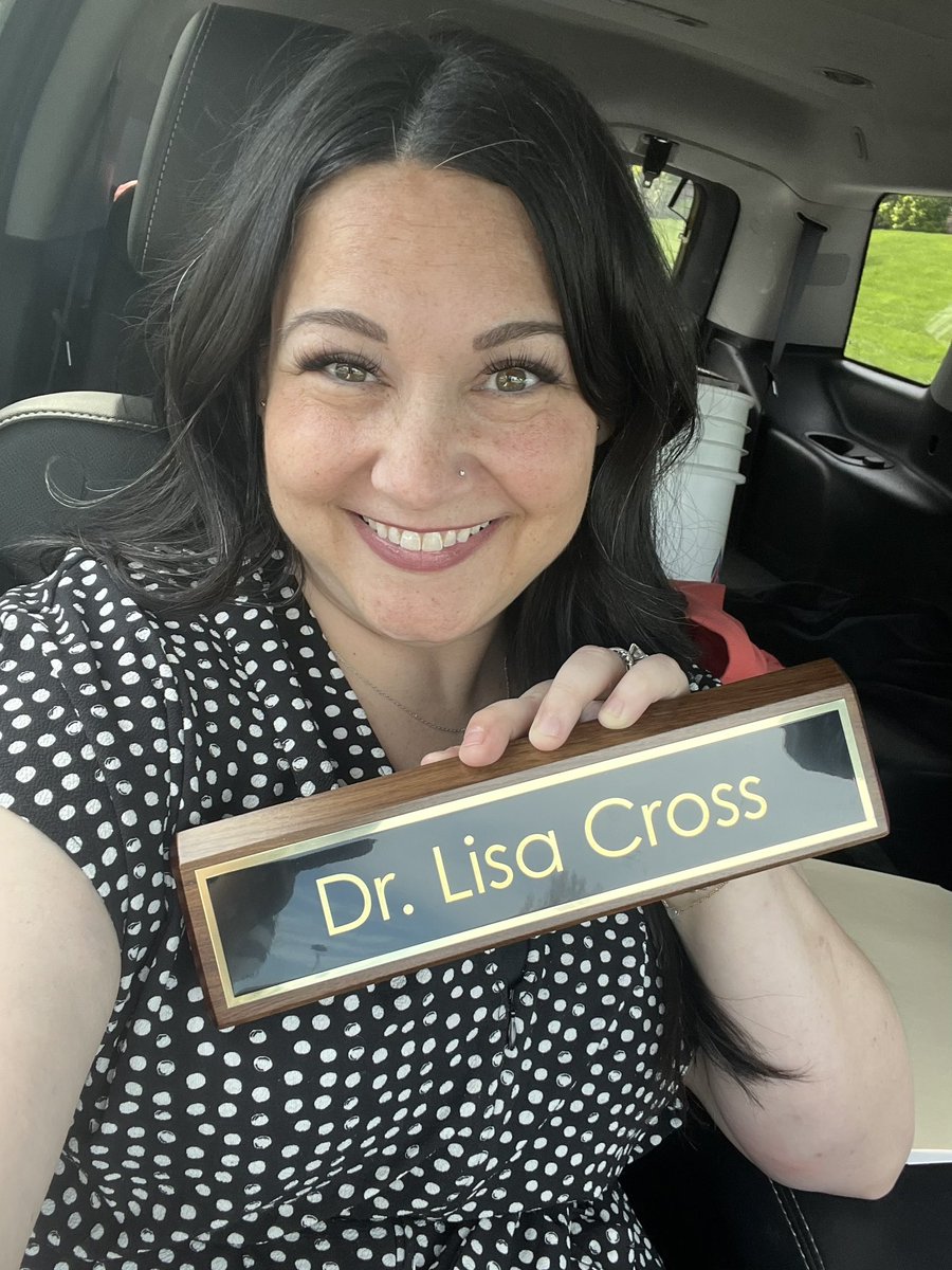 I did a thing today! Dr. Cross ✅ #EdD #ItsDrActually🥳