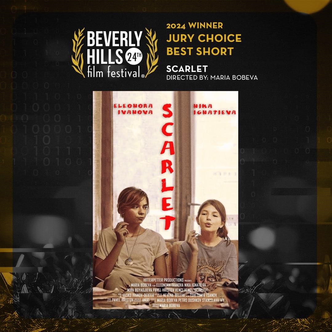Jury Best Short - Scarlet. 24th Annual Beverly Hills film Festival #theBHfilmfest