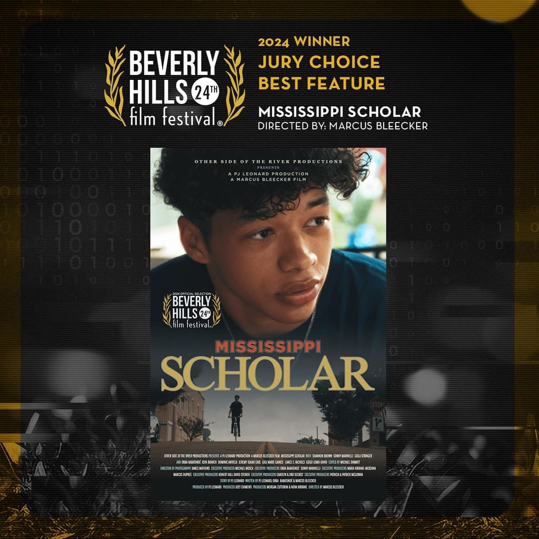 Jury Best Feature - Mississippi Scholar. @mississippischolarfilm 24th Annual Beverly Hills film Festival #theBHfilmfest