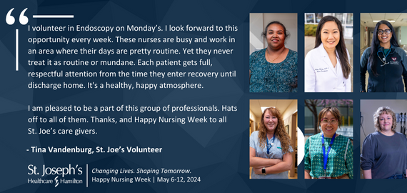 We are moved by the sincere words of patients and volunteers at St. Joe’s. Their gratitude inspires us to continue to provide high-quality care through the continuum of a patients’ journey. #Thankful #NationalNursingWeek #NursingWeek2024 #WeAreStJoes