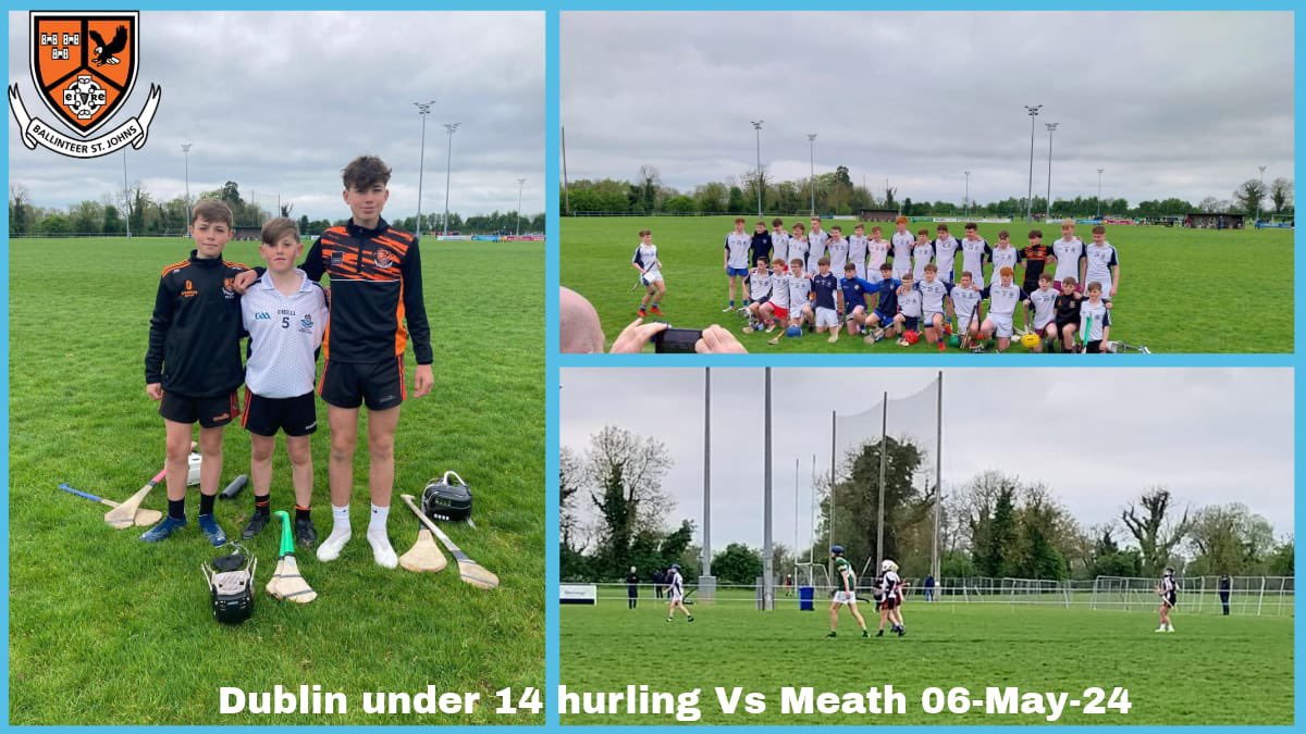 Congratulations to Jamie Walsh, Daniel White and Ferdia Noonan from the under 14s who lined out for Dublin Vs Meath yesterday .  Well done lads we are very proud #bsjabu #bsjalltheway #upthedubs