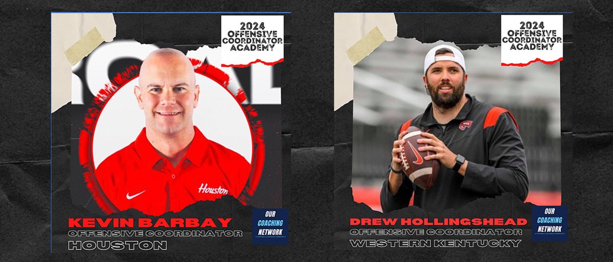 🏈Offensive Coordinator Academy🏈 Excited for tonight's OC Academy Session with @Coach_Barbay & @WKUCoachDrew! Recording will also be available tomorrow for all OCN Members at OurCoachingNetwork.com✍️