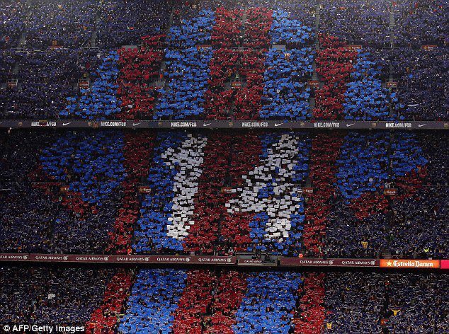 Respect to Barcelona for paying tribute to our Player of the Season, Jean-Phillipe Mateta. 

Class from them👏🏼 #CPFC