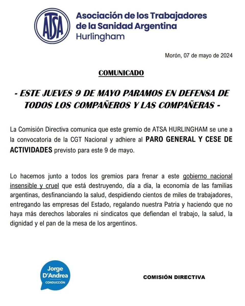 ATSAHurlingham's tweet photo. ‼️ COMUNICADO IMPORTANTE

#AtsaHurlingham https://t.co/jy1LNilRiE