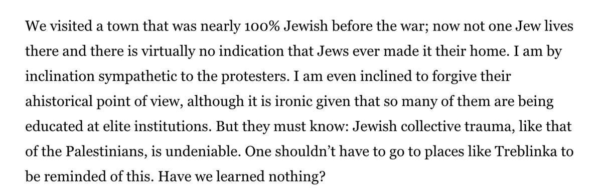 While protesters in NY were shouting that Jews should go back to Poland, writer Seth Greenland was visiting Treblinka with his family. He shares his thoughts in @latimes. latimes.com/opinion/story/…
