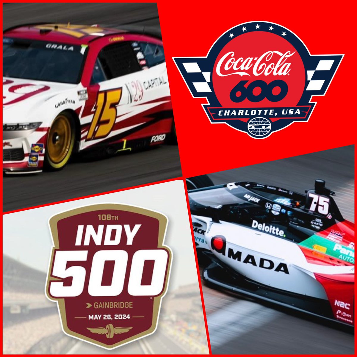 🏁Indy 500/Coca Cola 600🏁 Any Help/Recommendations would be greatly appreciated!