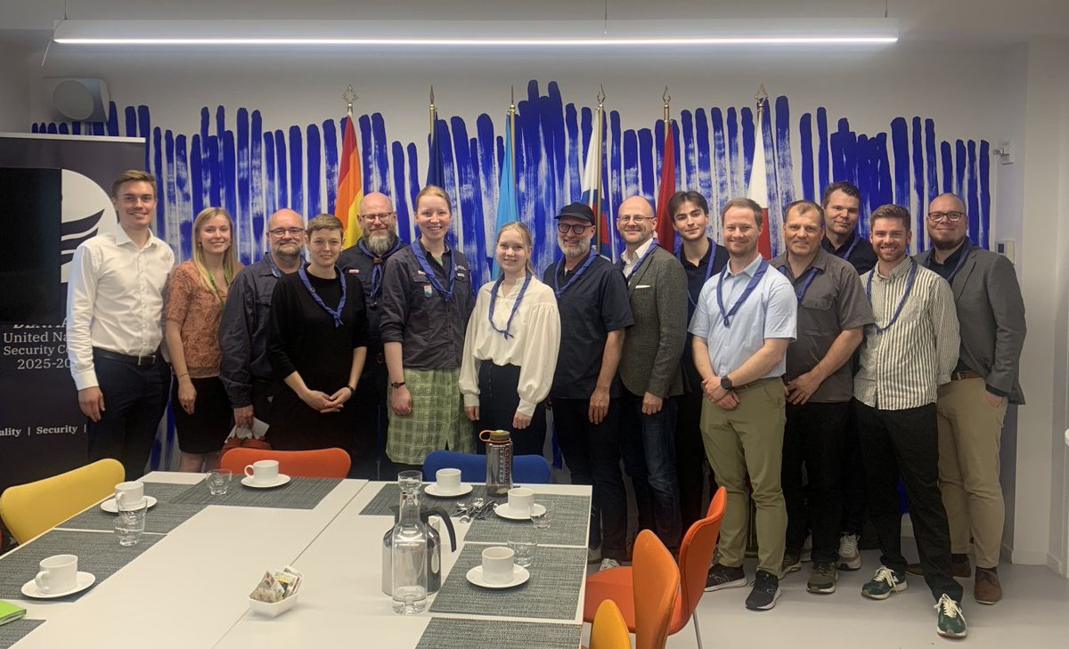 The Danish Scout Association came to visit the 🇩🇰 UN Mission today. Thank you for the interesting conversation and important insights!🍀☀️ Meaningful involvement of youth and civil society is essential.