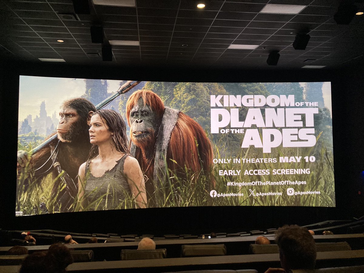 I barely remember the previous movies, but #KingdomOfThePlanetOfTheApes pulled me right back into its universe. Engaging and fun, with stunning visuals. A few slow moments, and it could have used a bit more humor.