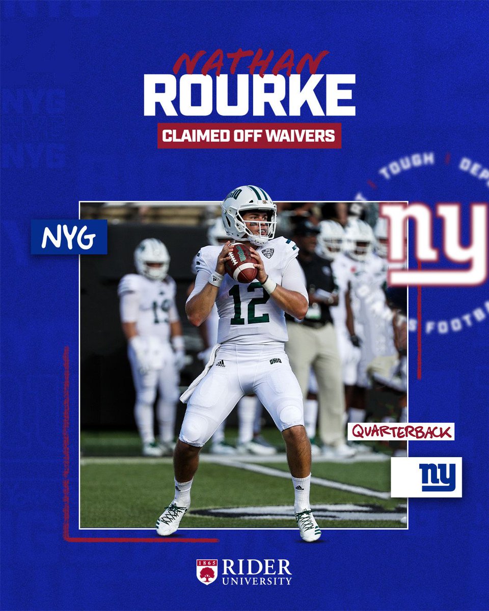 The Giants claimed QB Nathan Rourke off waivers from the Patriots. 📰: nygnt.co/rm57