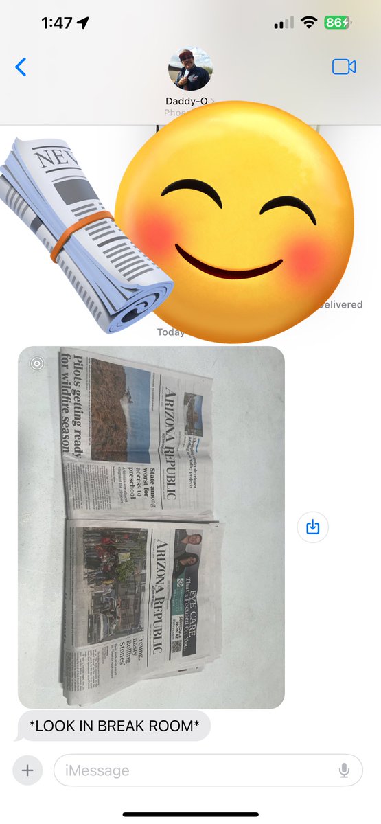 newsroomkimarie's tweet image. My dad sharing a photo of what he found on the table in his work’s breakroom. #SupportLocalJournalism
