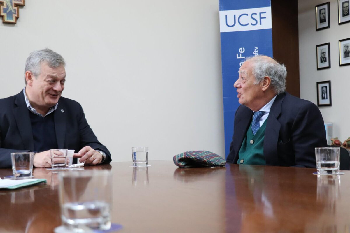 #NoticiasUCSF | El rector de la UCSF, Mgtr. Lic. Eugenio Martín De Palma recibió al director Mundial de Scholas Occurrentes, José María del Corral. ➕Más info 👇 ucsf.edu.ar/el-director-mu…