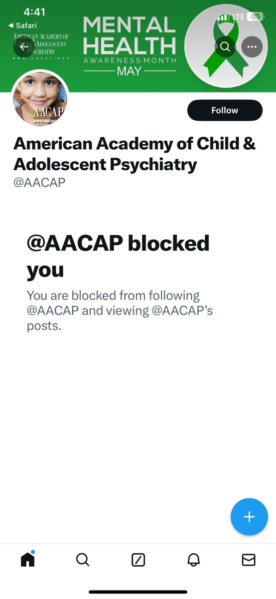 Why is the AACAP blocking fellow mental health professionals like me instead of responding to the European Society of Child and Adolescent Psychiatry (ESCAP) policy statement on gender dysphoria? segm.org/Child-Adolesce… @LeorSapir @Miriam_Grossman @jordanbpeterson @DrJayRichards