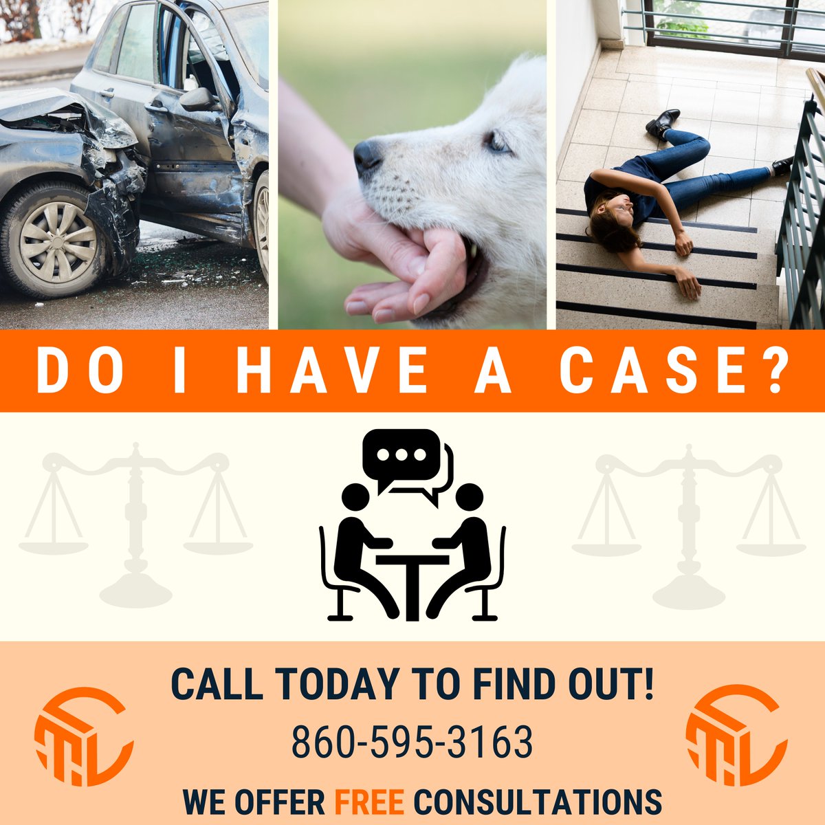 Want to know if you have a case? Give us a call - it's FREE! 
860-595-3163 !! If we can't help you, we'll point you in the RIGHT direction of someone who can! Give us a call, we'll be waiting!

...
#lawyerthelawyer #connecticutlawyer #connecticutattorney #ctlawyer #ctattorney
