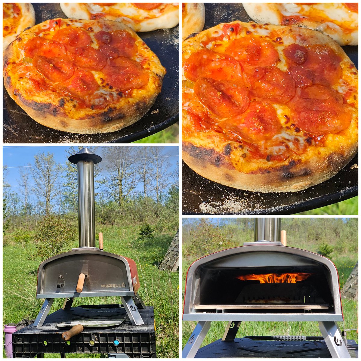 It's finally here! Wood fired pizza tonight on the ol homestead. Hubz bought me a pizza oven for mother's day. 😋 I absolutely love it! #AzrielsAcres #HomeCook #FoodDork