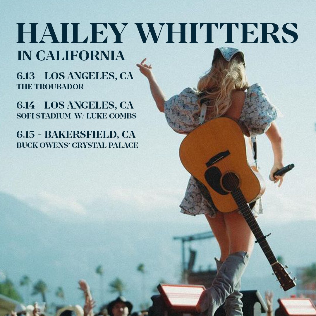 y’all get your tix for @theTroubadour  & @BOCrystalPalace shows yet?! Presale code is INLOVE haileywhitters.com/tour/