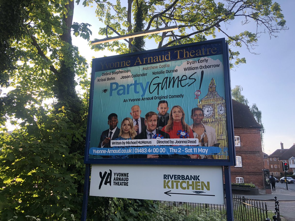 Fun & games with ‘Party Games’ at @YvonneArnaud Giggles galore & strikingly relevant… Congrats to @jread68 & all cast & crew. Catch it before it heads off on tour.. yvonne-arnaud.co.uk/whats-on/party…