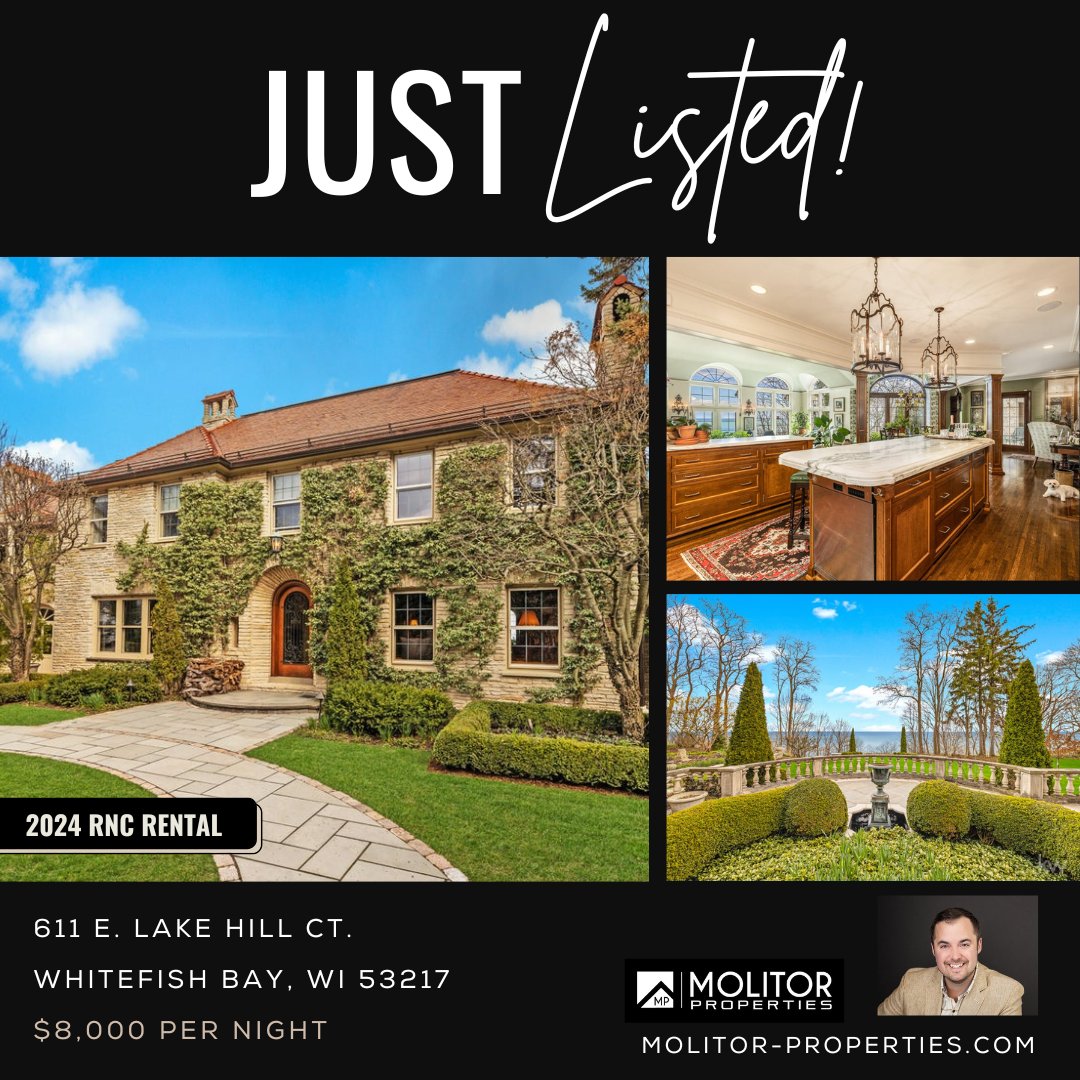 ANOTHER MOLITOR PROPERTY!

EXCLUSIVE RNC RENTAL | The ultimate place to call home during the RNC is Lake Hill House! Tucked away in Milwaukee's most coveted lakefront community, this absolute showstopper awaits.

#molitorproperties #rnc #republicannationalconvention #rnc2024