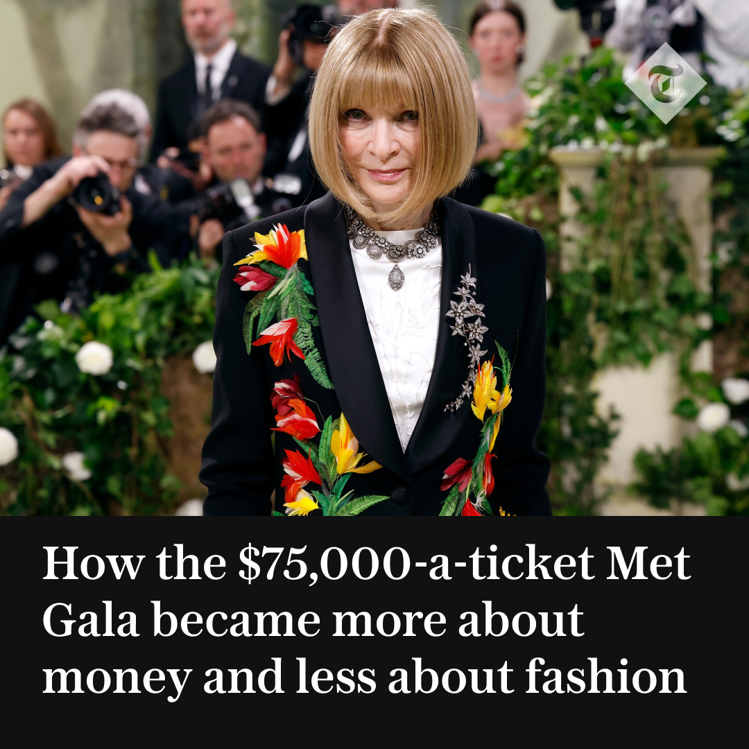 💵 Almost every detail about the Met Gala is transactional, say insiders, and all of it part of Anna Wintour’s ruthlessly business-minded vision Find out more ⬇️ telegraph.co.uk/fashion/events…