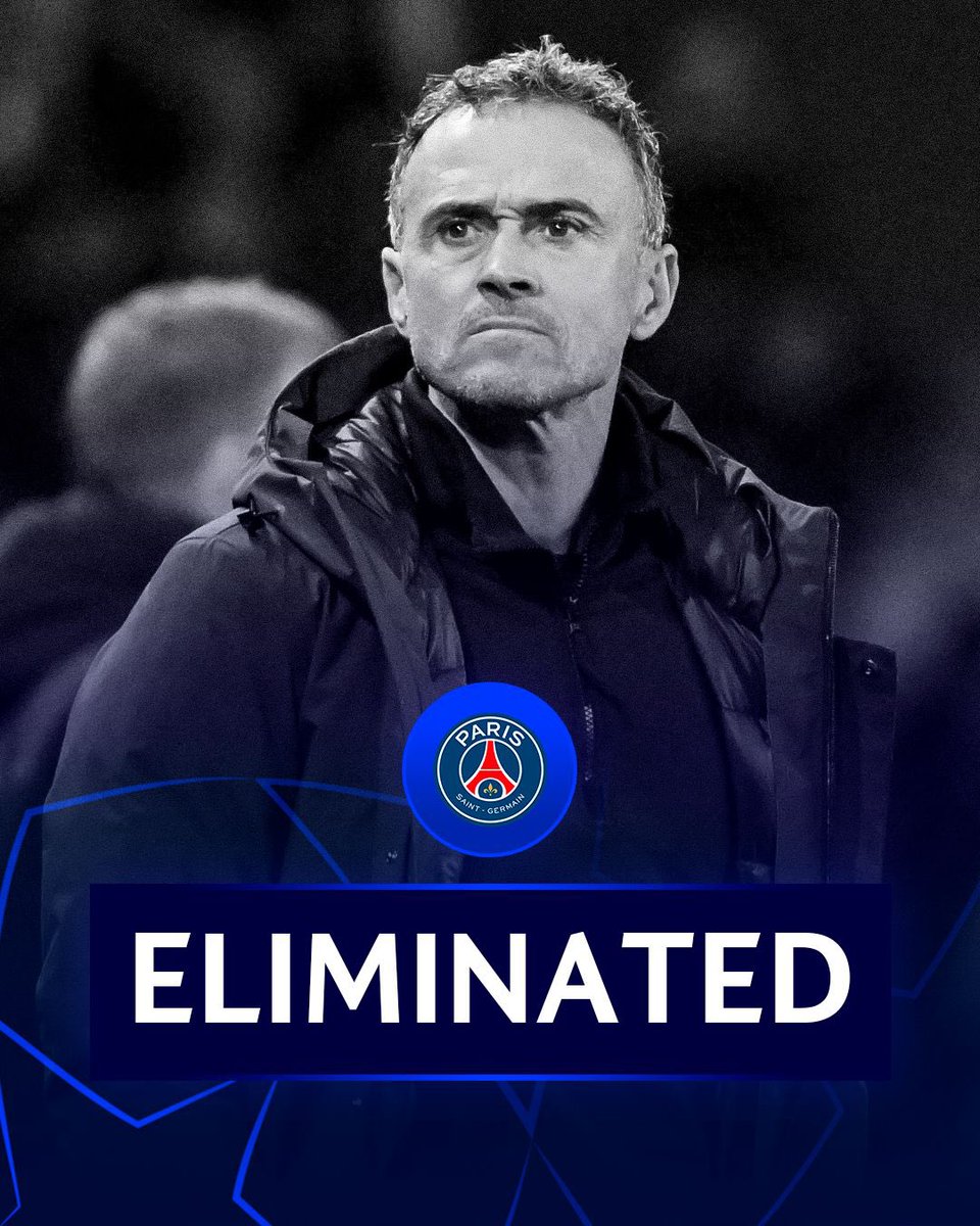 FabrizioRomano's tweet photo. 🔴🔵⛔️ Paris Saint-Germain are out of the Champions League, eliminated by Borussia Dortmund. https://t.co/ahCNEMMdXR