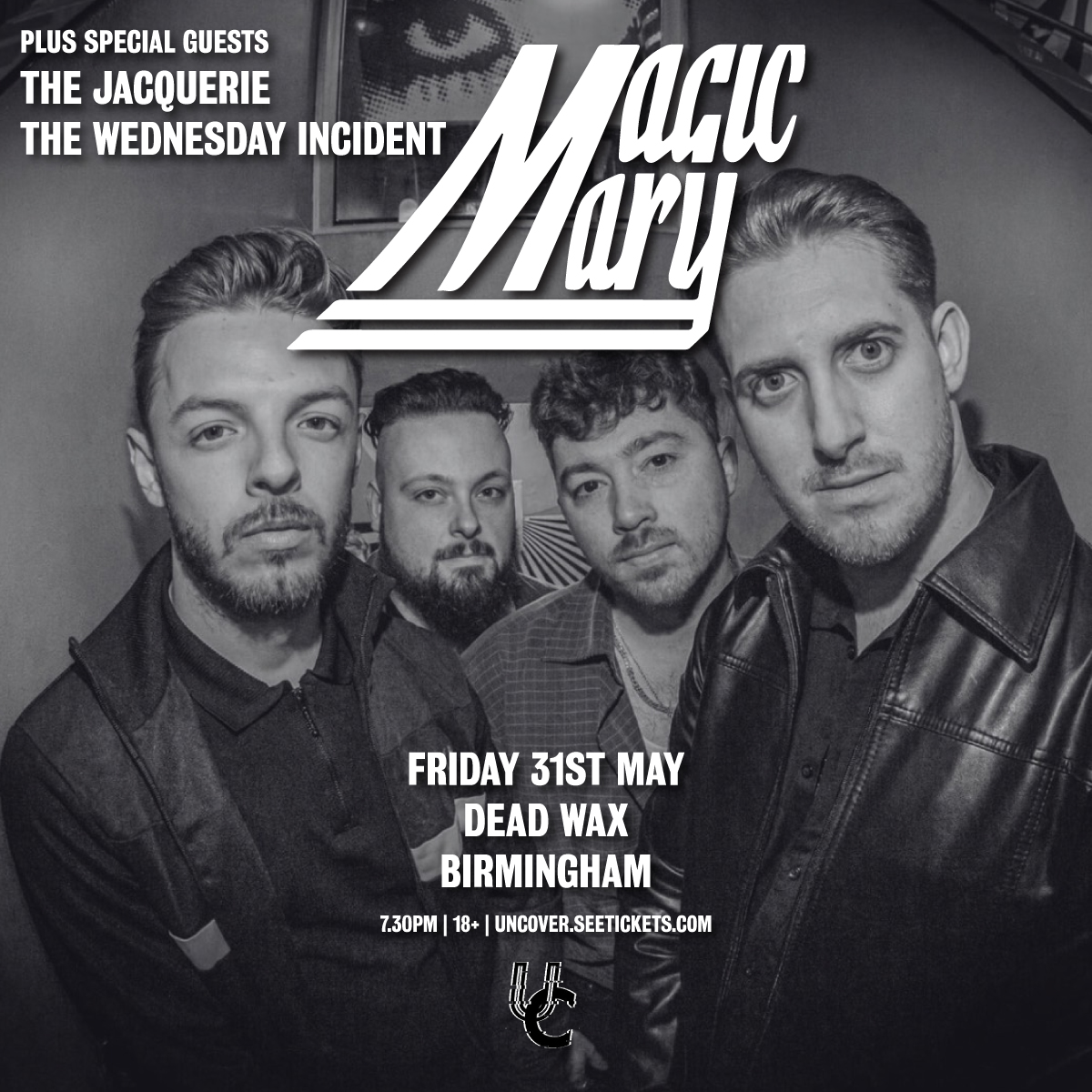 LINE UP ANNOUNCEMENT 💙 The Jacquerie and The Wednesday Incident are set to join Magic Mary when they headline @DeadWaxDigbeth on Friday, 31st May 💥 Tickets on sale now: bit.ly/4ay0Uvx