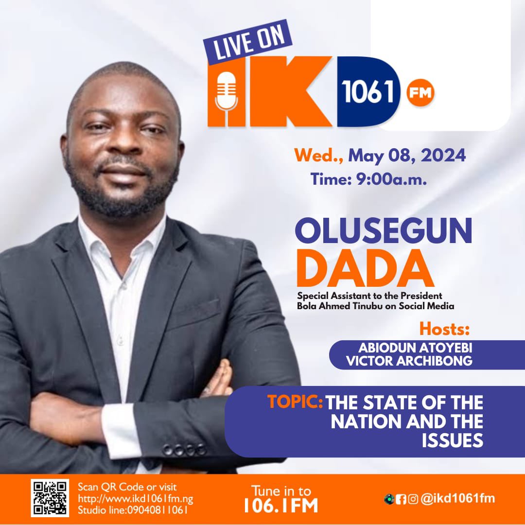 I’ll be speaking on IKD 106.1fm tomorrow morning at 9am on the state of the nation. Please tune in