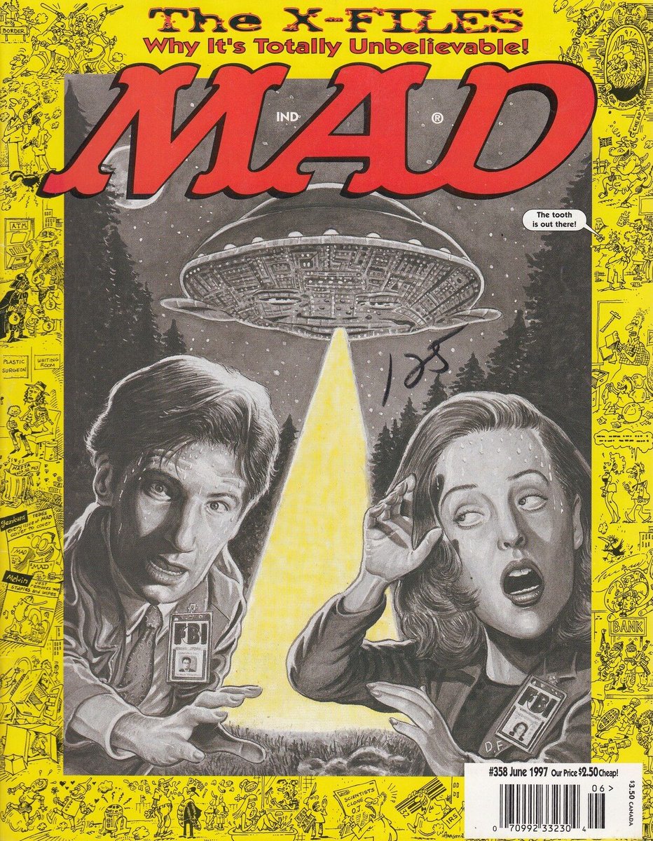 #TheXFiles Mad Magazine Cover (June 1997) Art by Nick Meglin