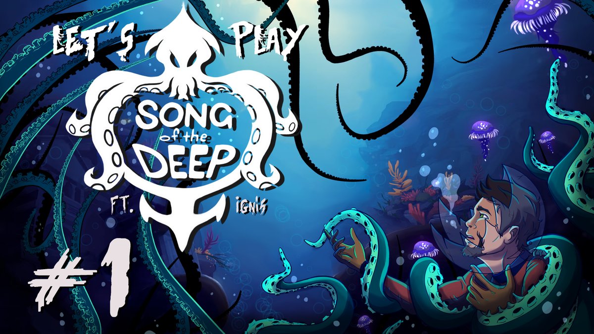 IgnisAnimations's tweet photo. Shiver me timbers! Beyond these monster infested waters be the next playthrough between myself and @GreenScorpion64! That's right we're tackling the underwater metroidvania #SongoftheDeep! https://t.co/y7jhPZ7mtL