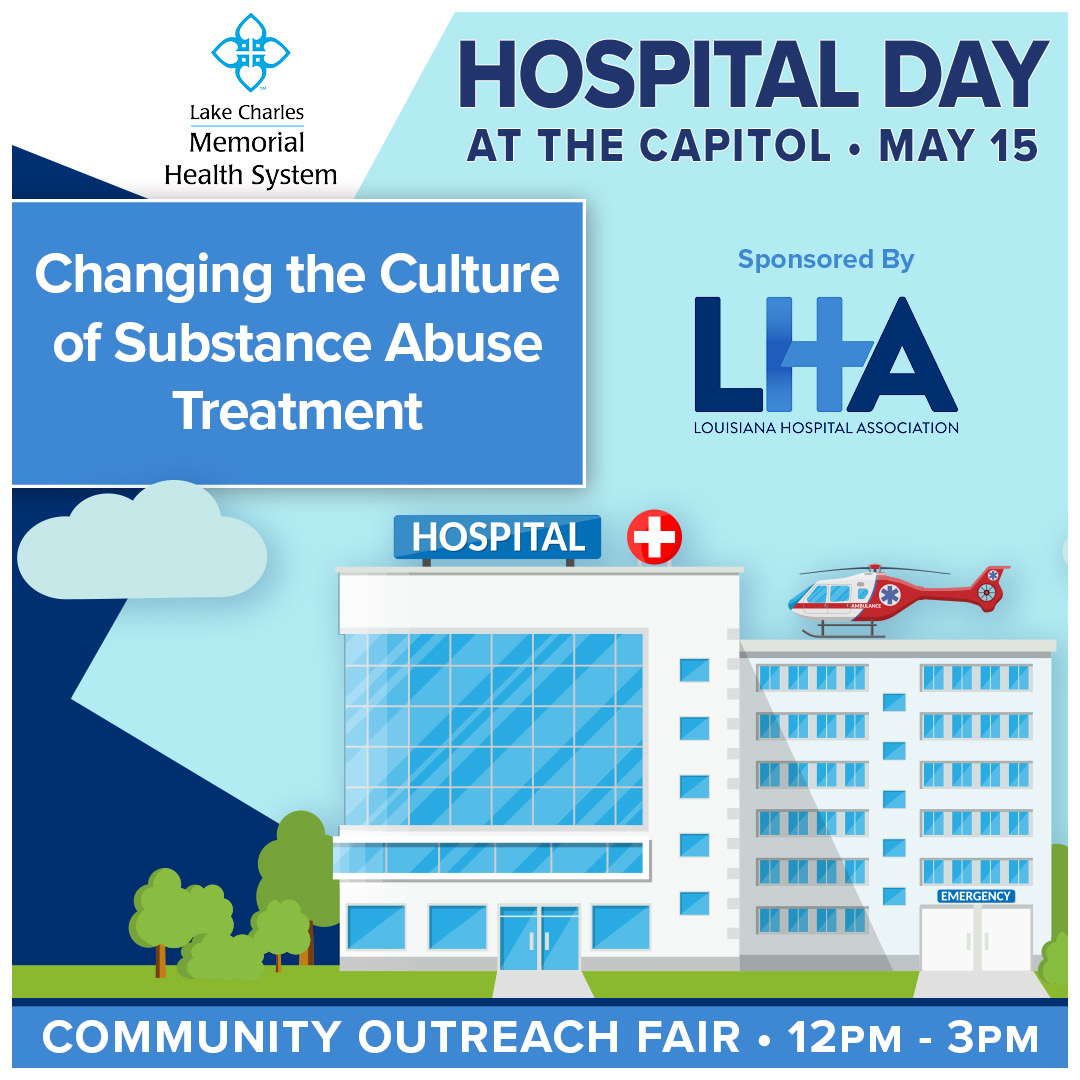 Visit LHA’s Community Outreach Fair on 5/15 to learn how @MemorialSWLA through its Louisiana Bridge Program provides accessible pathways to treatment & education with the help of patient advocates. #LaHospitalDay #CaringForPatients #StrengtheningCommunities #lalege